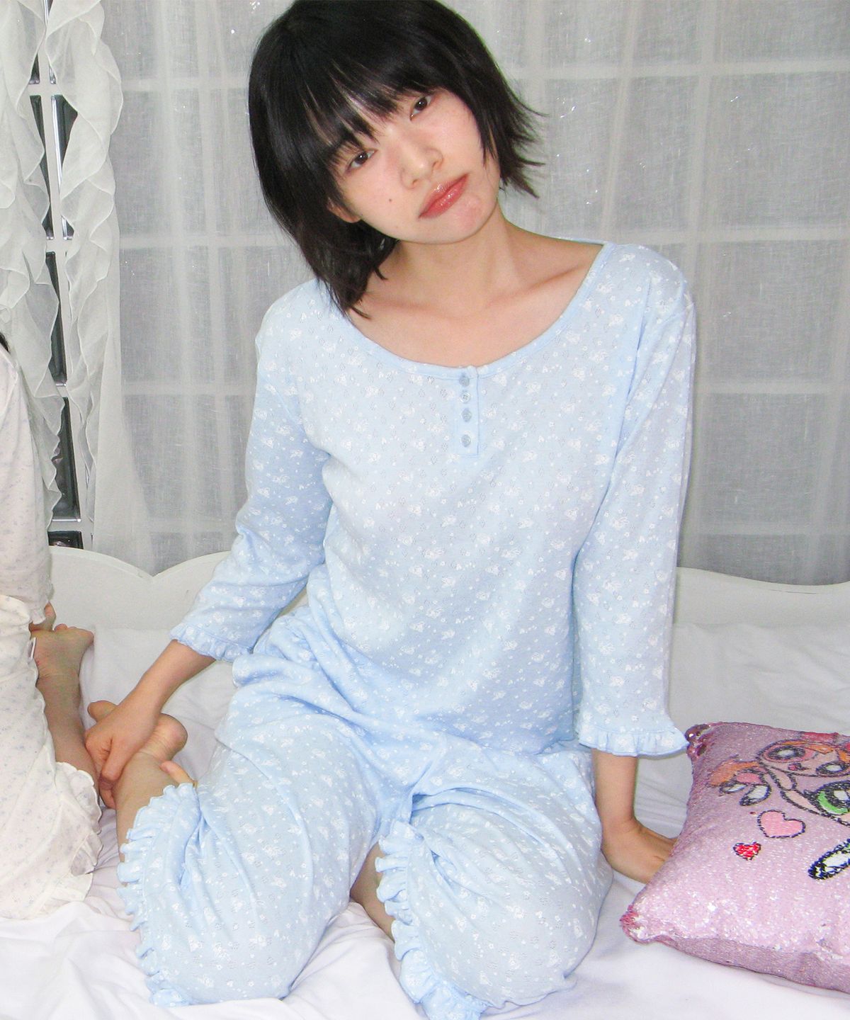 아메스 월드와이드(AMES-WORLDWIDE) PPG TWINKLE PAJAMA SET-UP SKY BLUE