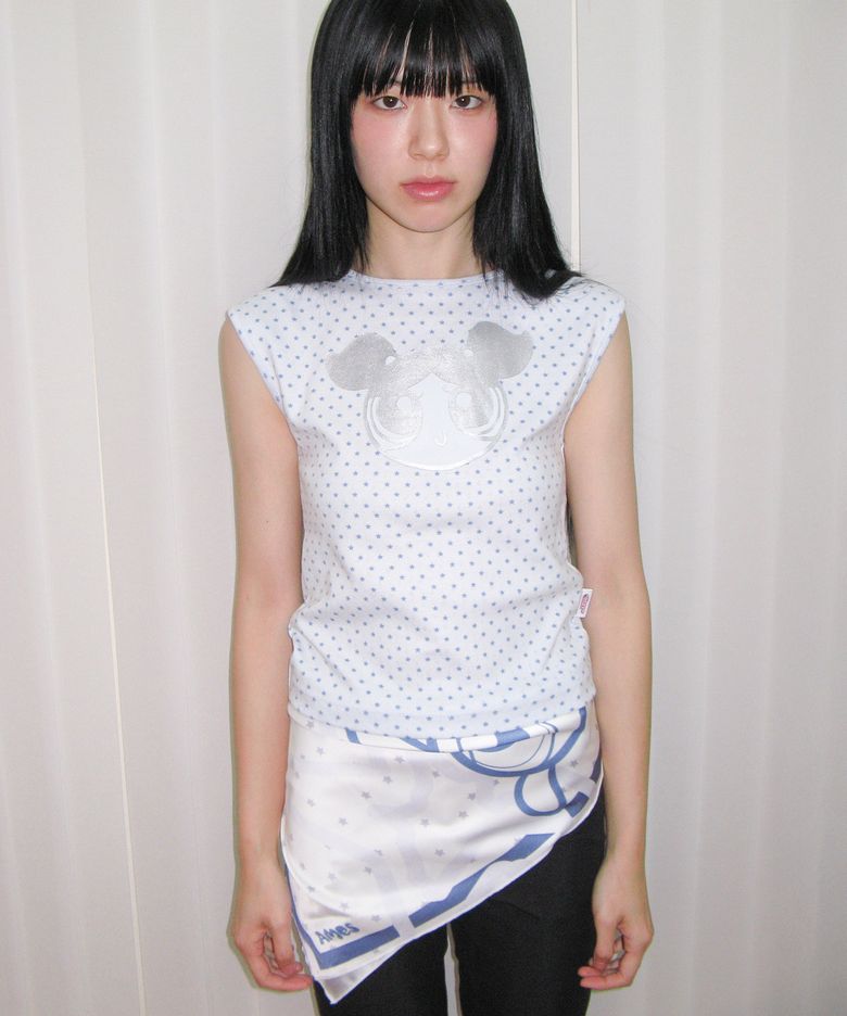 PPG GLITTER SLEEVELESS SKY BLUE