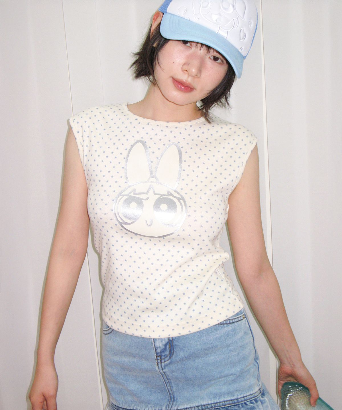 아메스 월드와이드(AMES-WORLDWIDE) PPG GLITTER SLEEVELESS YELLOW