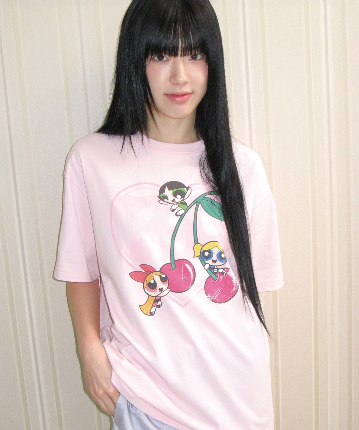 아메스 월드와이드(AMES-WORLDWIDE) PPG HEART CHERRY TEE PINK