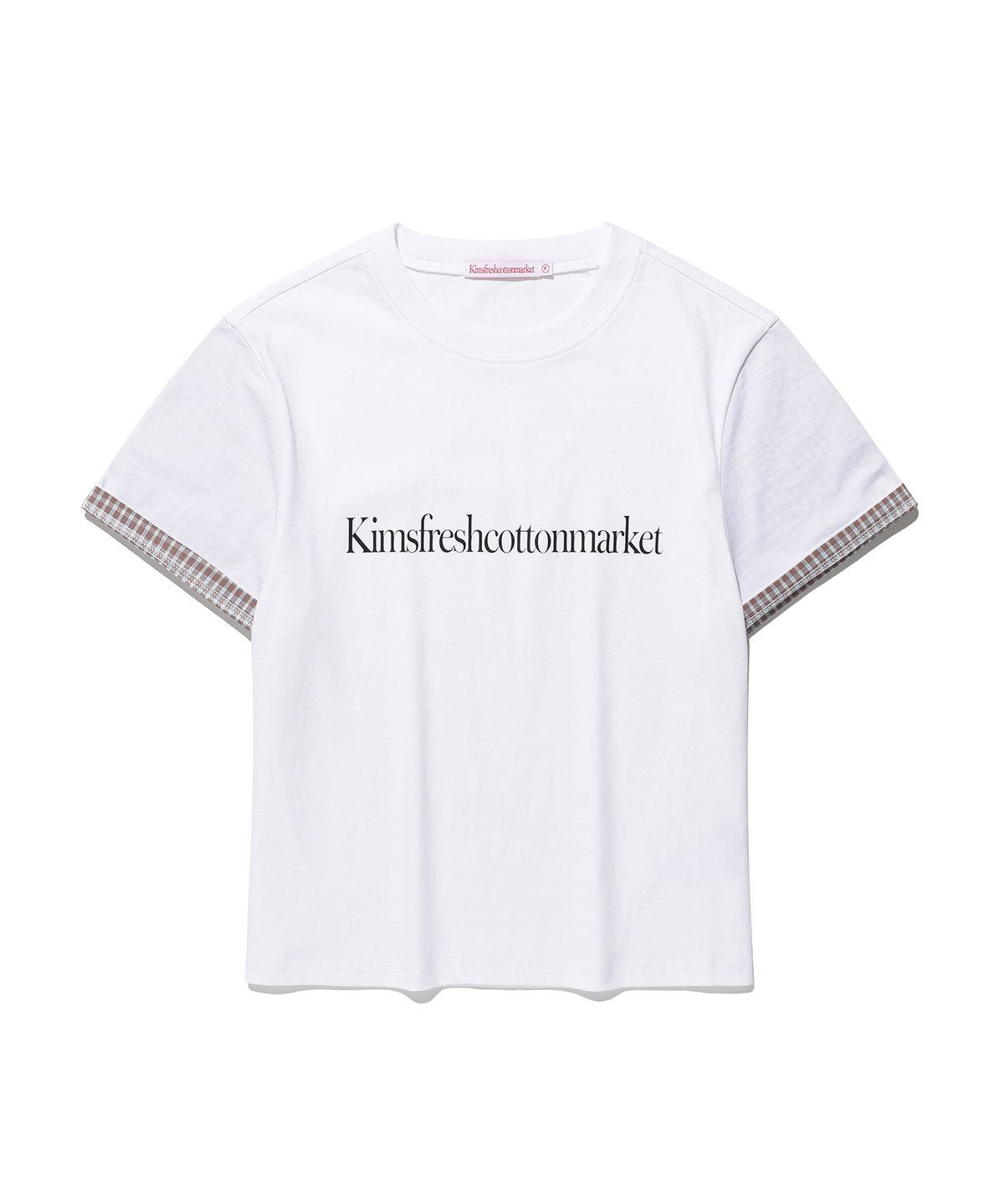 킴스 프레시 코튼 마켓(KIMS FRESH COTTON MARKET) 킴스 슬리브 롤업 티셔츠 화이트