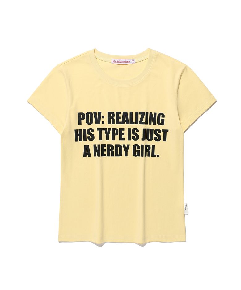 [김샤브칼 X KIMS] Voix Pov Logo Tee Yellow