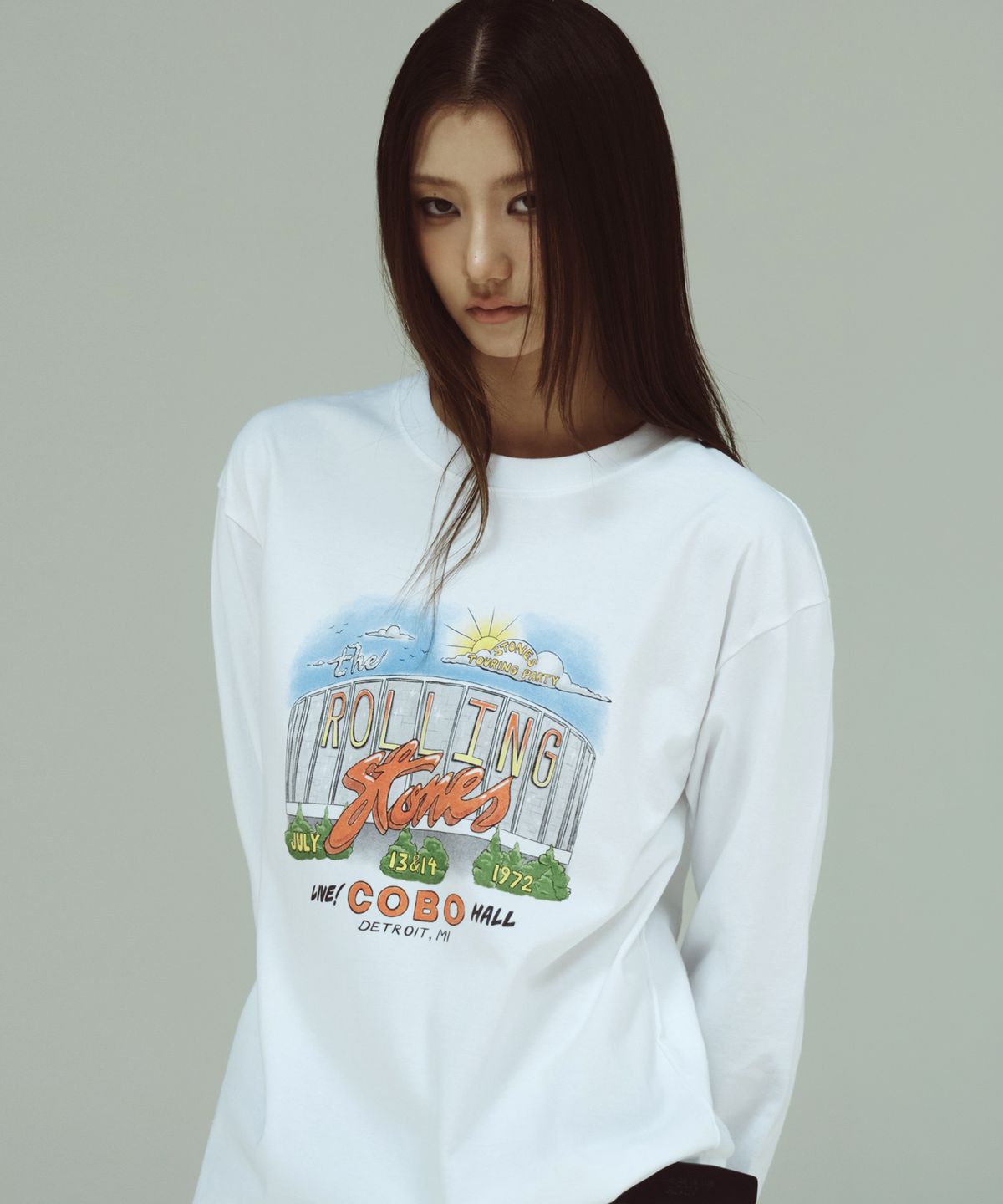 아크메드라비(ACME DE LA VIE) ROLLING STONES TOUR LONG SLEEVE T-SHIRT