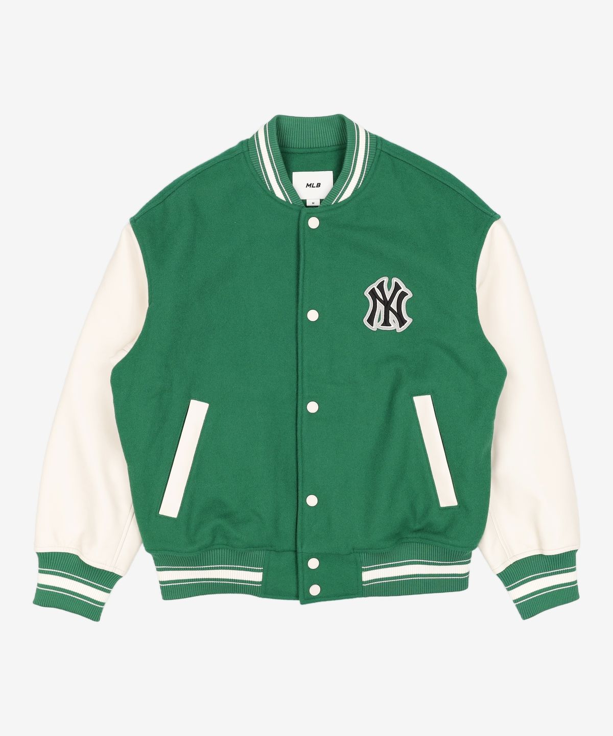 엠엘비(MLB) 베이직 미디움 로고 울 바시티자켓 NY (Mg.Green) M