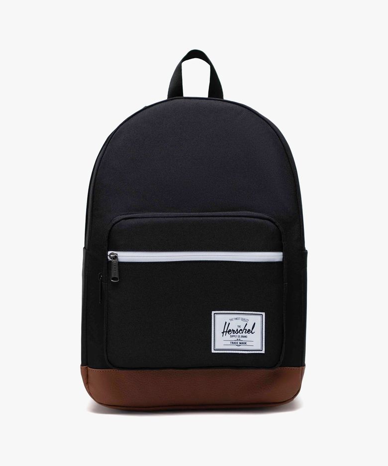 팝 퀴즈 백팩 Black/Tan