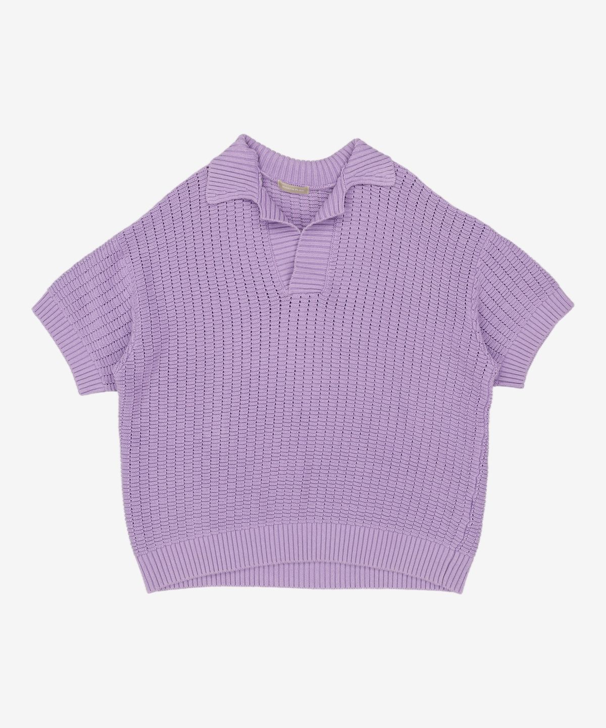 마틴플랜(MARTIN PLAN) Lilac Half Knit Shirts - PURPLE 105