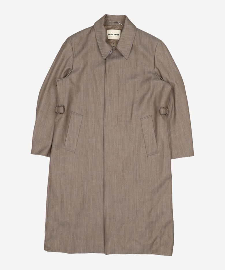 백 플랩 발마칸 코트 MELANGE BROWN M