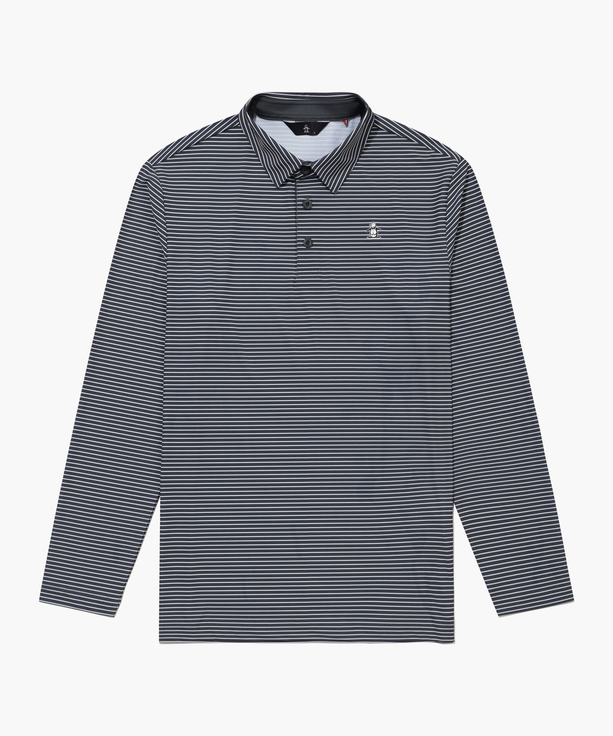 먼싱웨어(MUNSINGWEAR) 남성 냉감 스트라이프 긴팔 티셔츠 차콜그레이 MR321MTL71