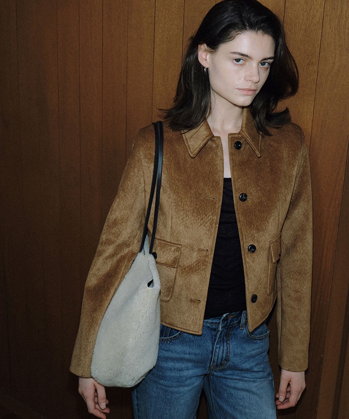108파운드(108POUND) Hour Brushed Jacket_Camel
