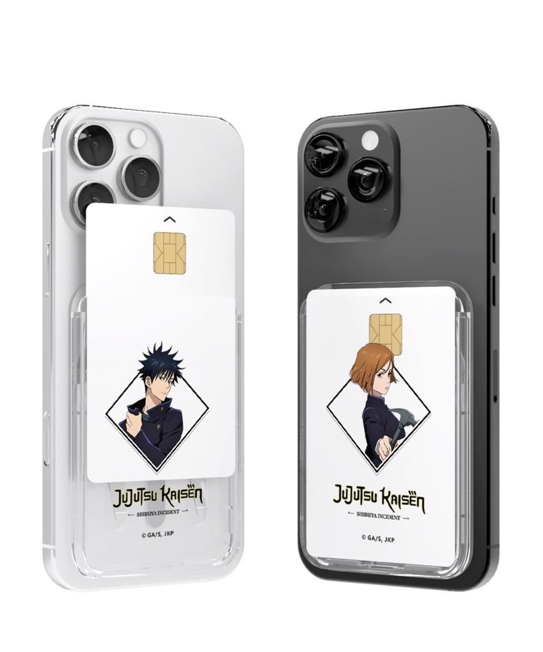 주술회전 시부야사변 베이직 투명 맥세이프 슬라이드 카드지갑