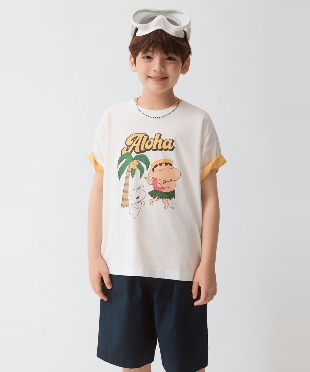 스파오 키즈(SPAO KIDS) [키즈] (짱구) 반팔티(White)_SPRLG37KU2