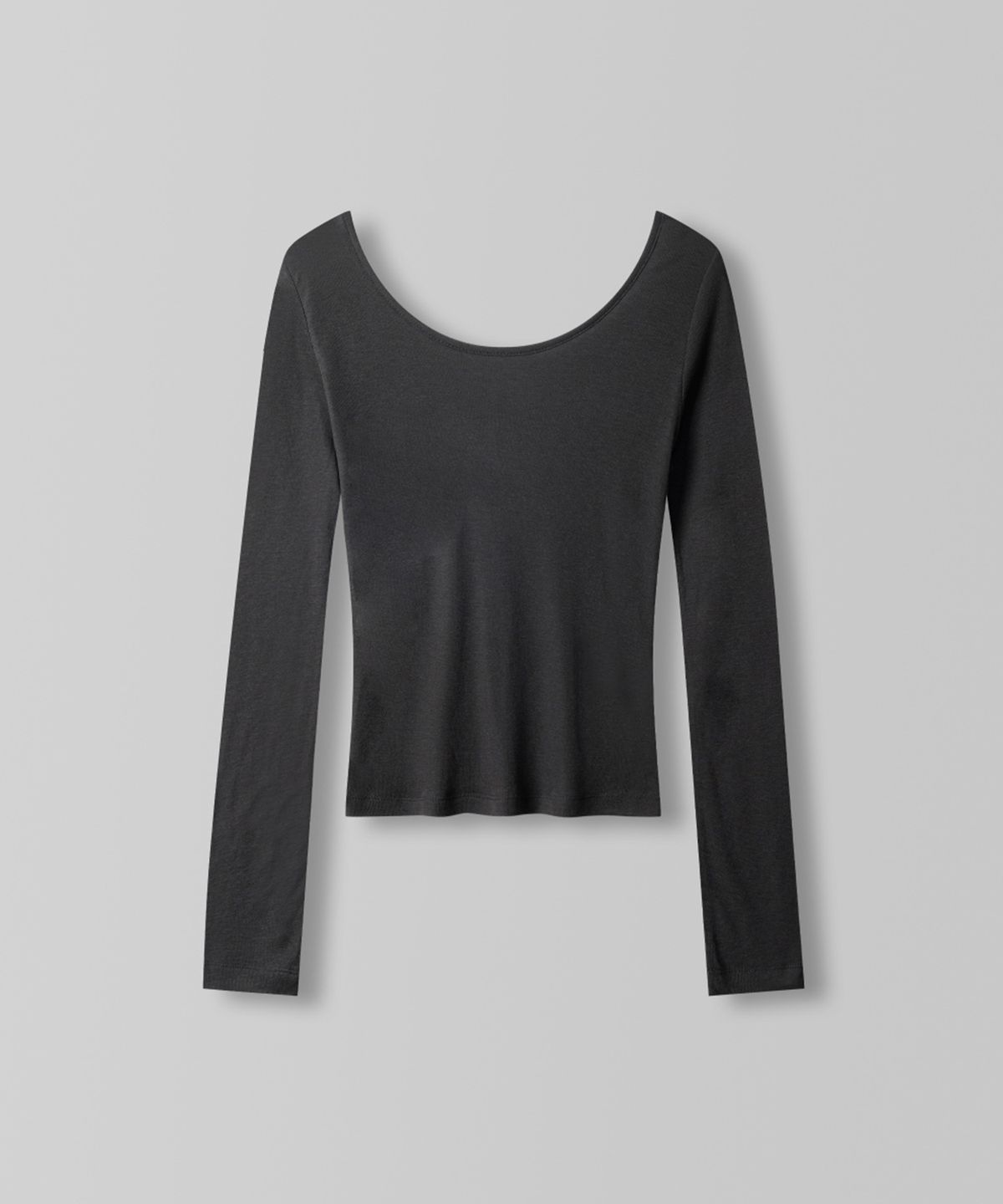 108파운드(108POUND) Mist U-Neck Tee_Charcoal