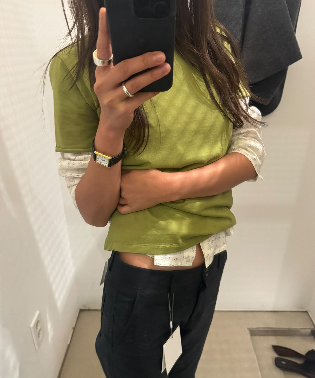 108파운드(108POUND) Cutting Round Tee_Olive