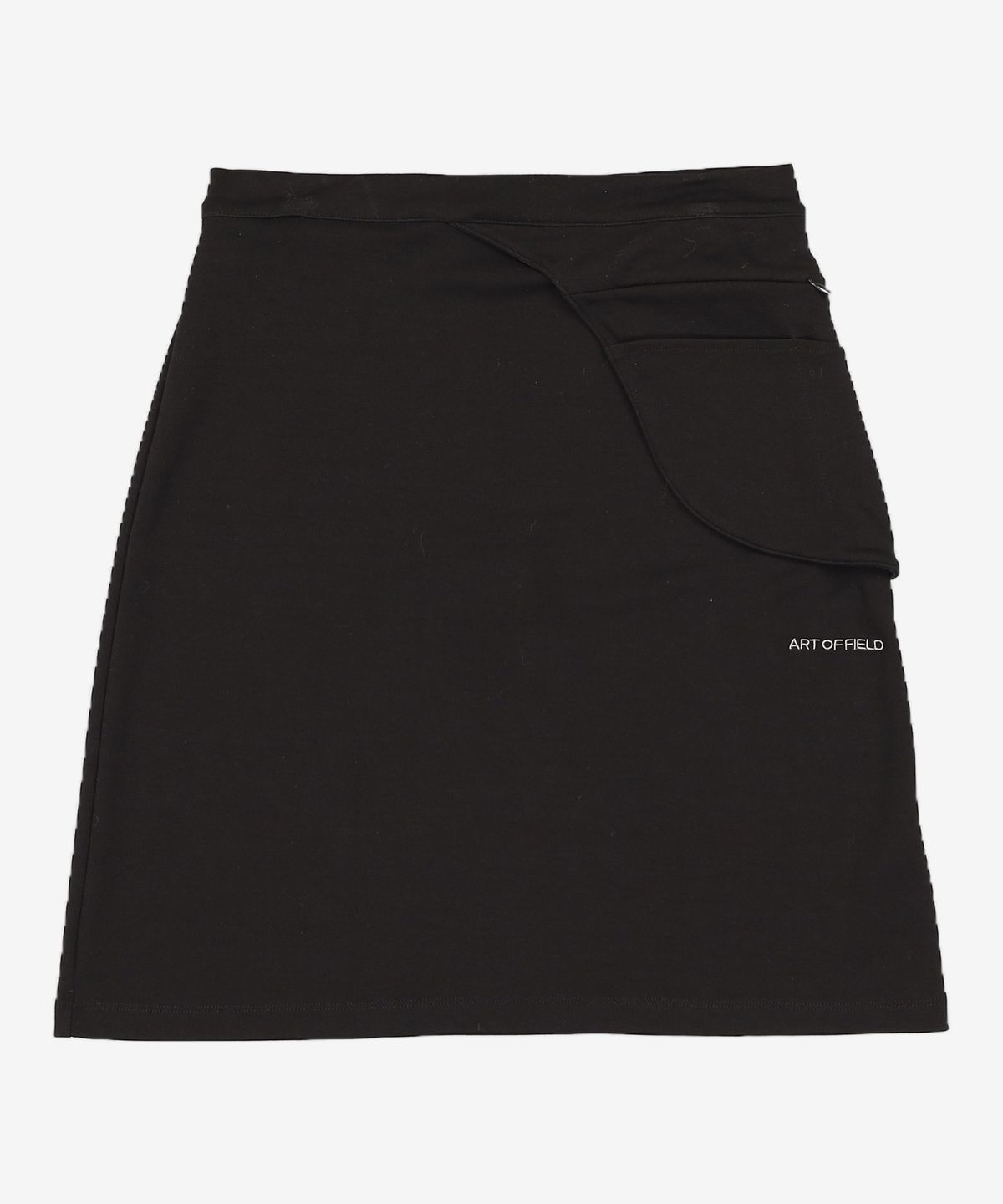 아트 오브 필드(ART OF FIELD) FLAP POCKET MIDI SKIRT - BLACK 2