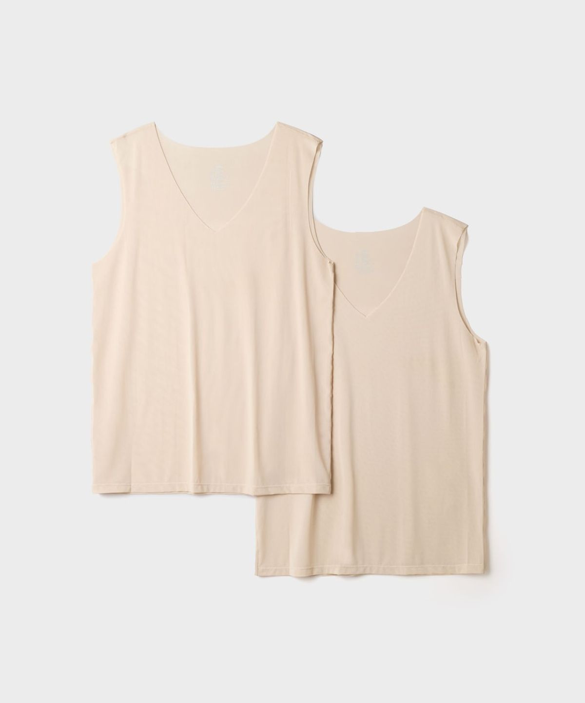스파오(SPAO) [2PACK] [COMFORT] 남성 심리스 브이넥 민소매_SPMRGA9A22