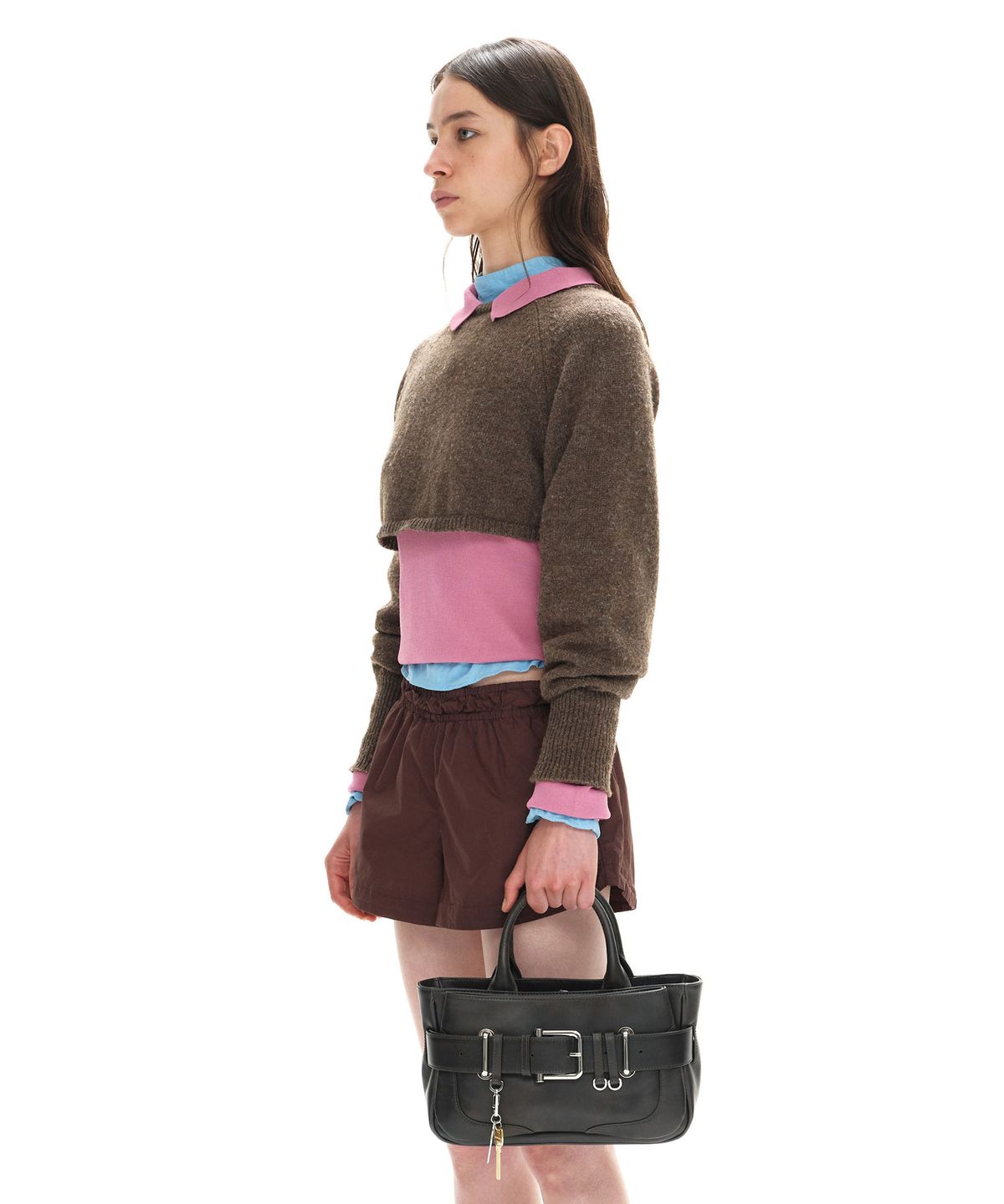 오소이(OSOI) TOTE BROCLE MINI [STAIN BROWN]