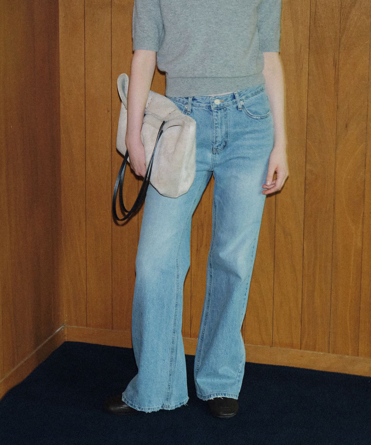 108파운드(108POUND) Dear Bootcut Pants_Light Blue