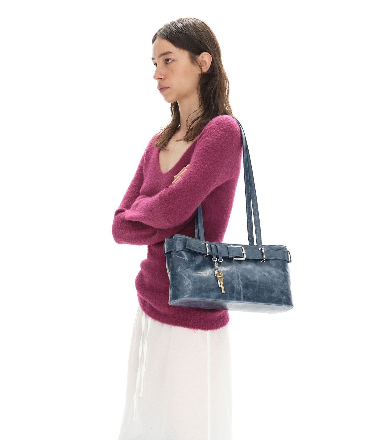 오소이(OSOI) SHOULDER BROCLE [AGED BLUE]
