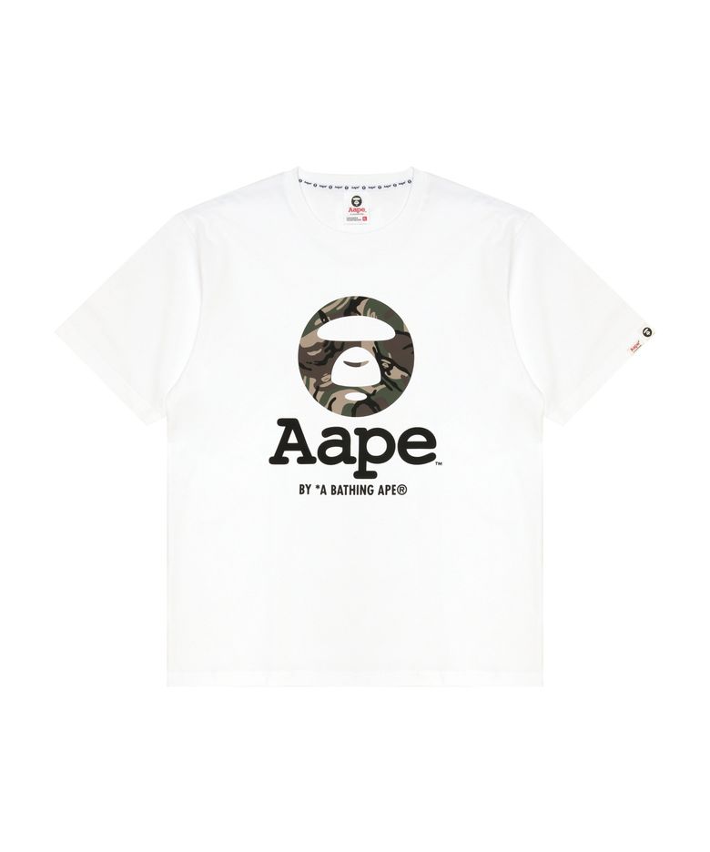 AAPEUNVS 문페이스 로고 티셔츠 화이트 / AAPTEM1640XXQWHX