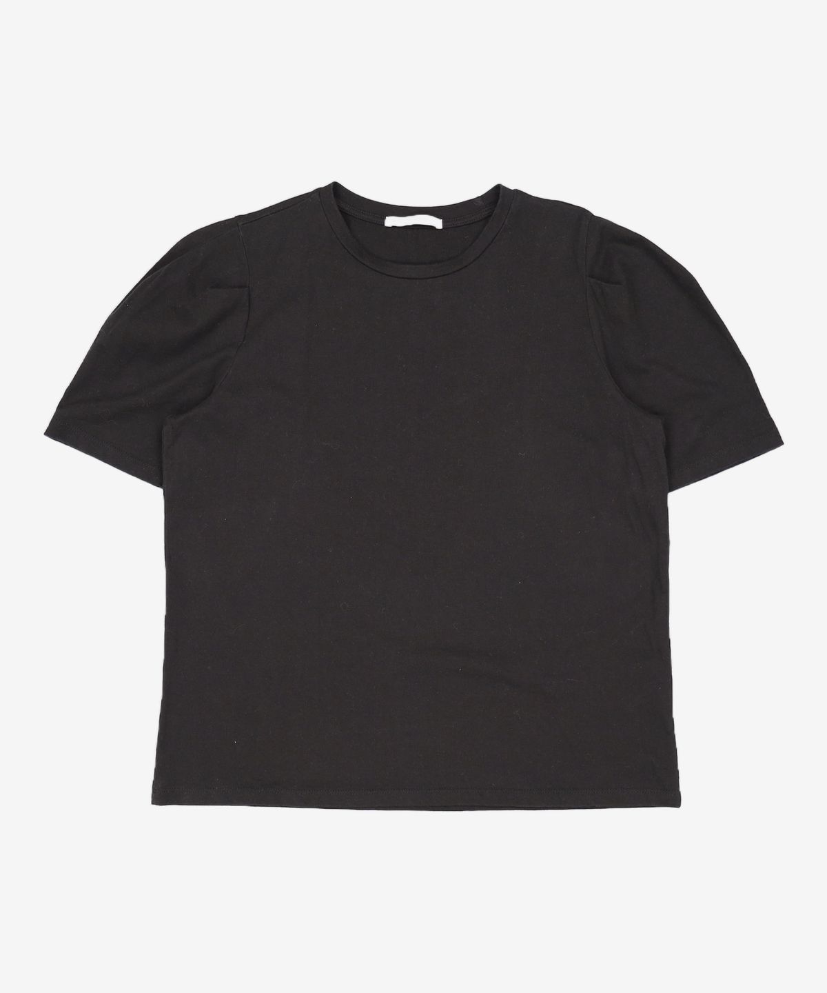 비뮤즈맨션(BEMUSE MANSION) Curved short sleeve tee - Black FREE