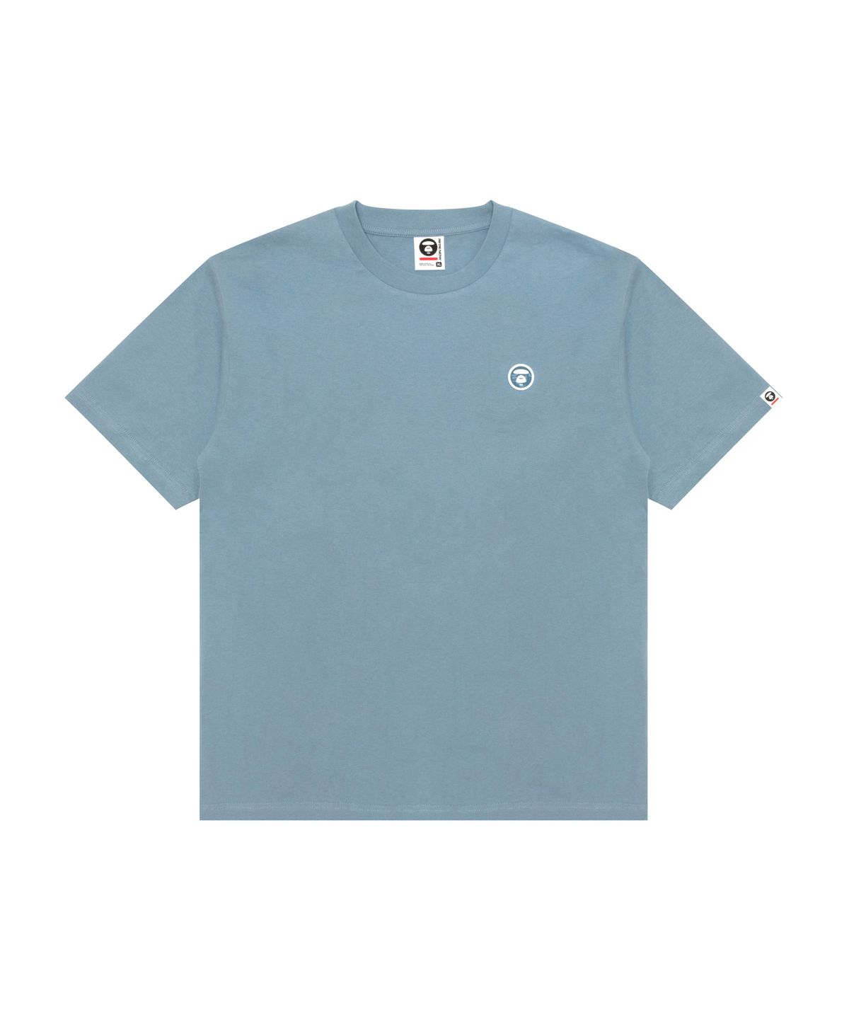에이프(AAPE) AAPENOW 문페이스 티셔츠 블루 / AAPTEM1808XXQBLE