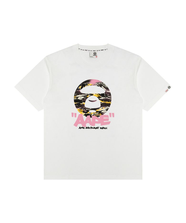 AAPEUNVS 문페이스 그래픽 티셔츠 화이트 / AAPTEM1888XXQWHX