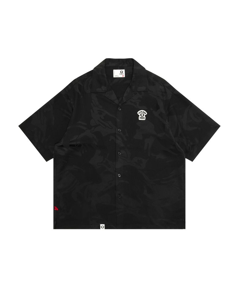 AAPE NOW 숏 슬리브 셔츠 블랙 / AAPSRM8567XXQBKX