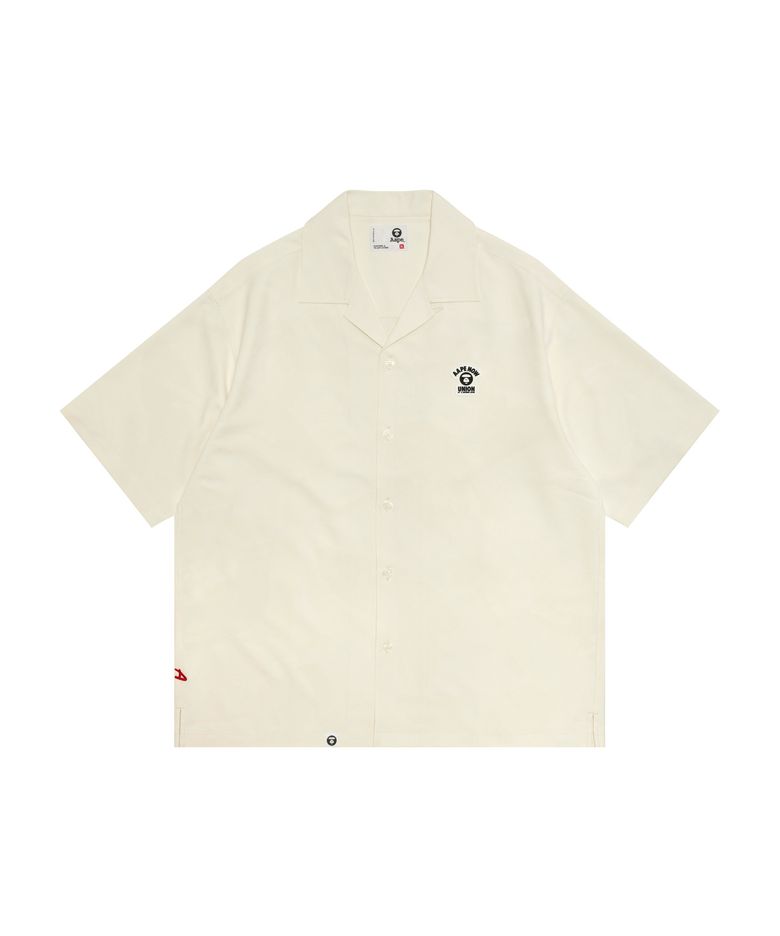 AAPE NOW 숏 슬리브 셔츠 아이보리 / AAPSRM8567XXQIVX