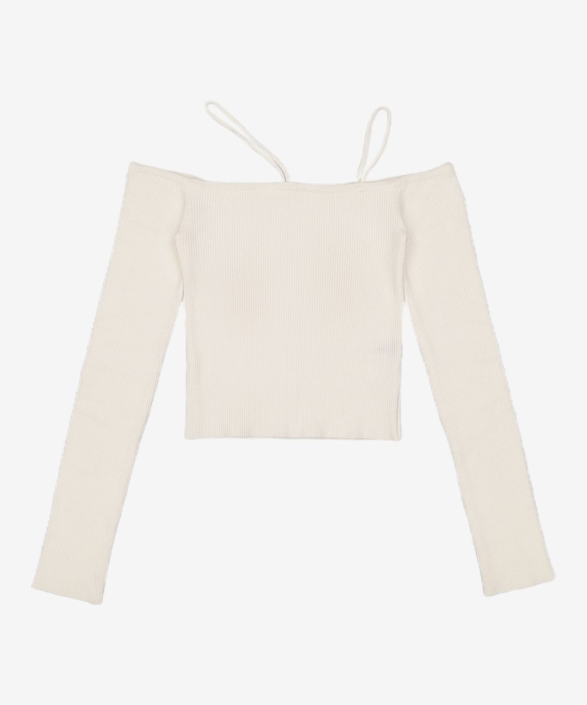 다이애그널(DIAGONAL) OFF SHOULDER STRAP KNIT (ivory) FREE