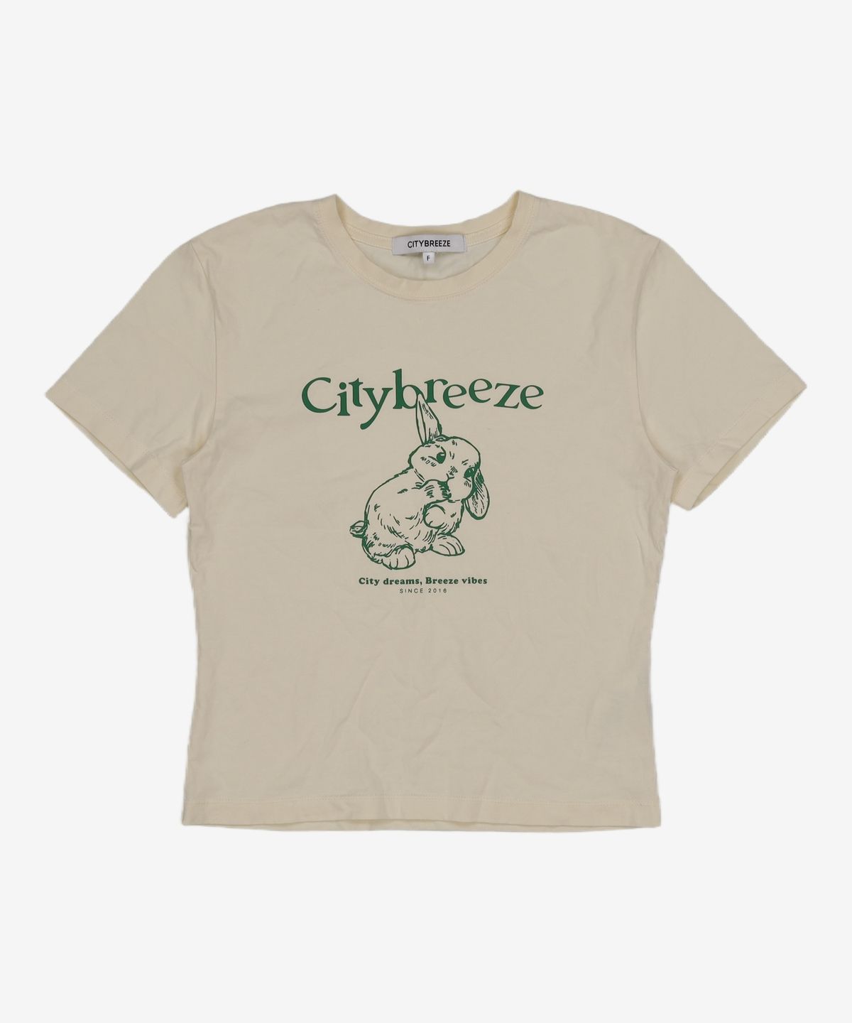 시티브리즈(CITYBREEZE) 시티 브리쉬 반팔 티셔츠_CREAM FREE