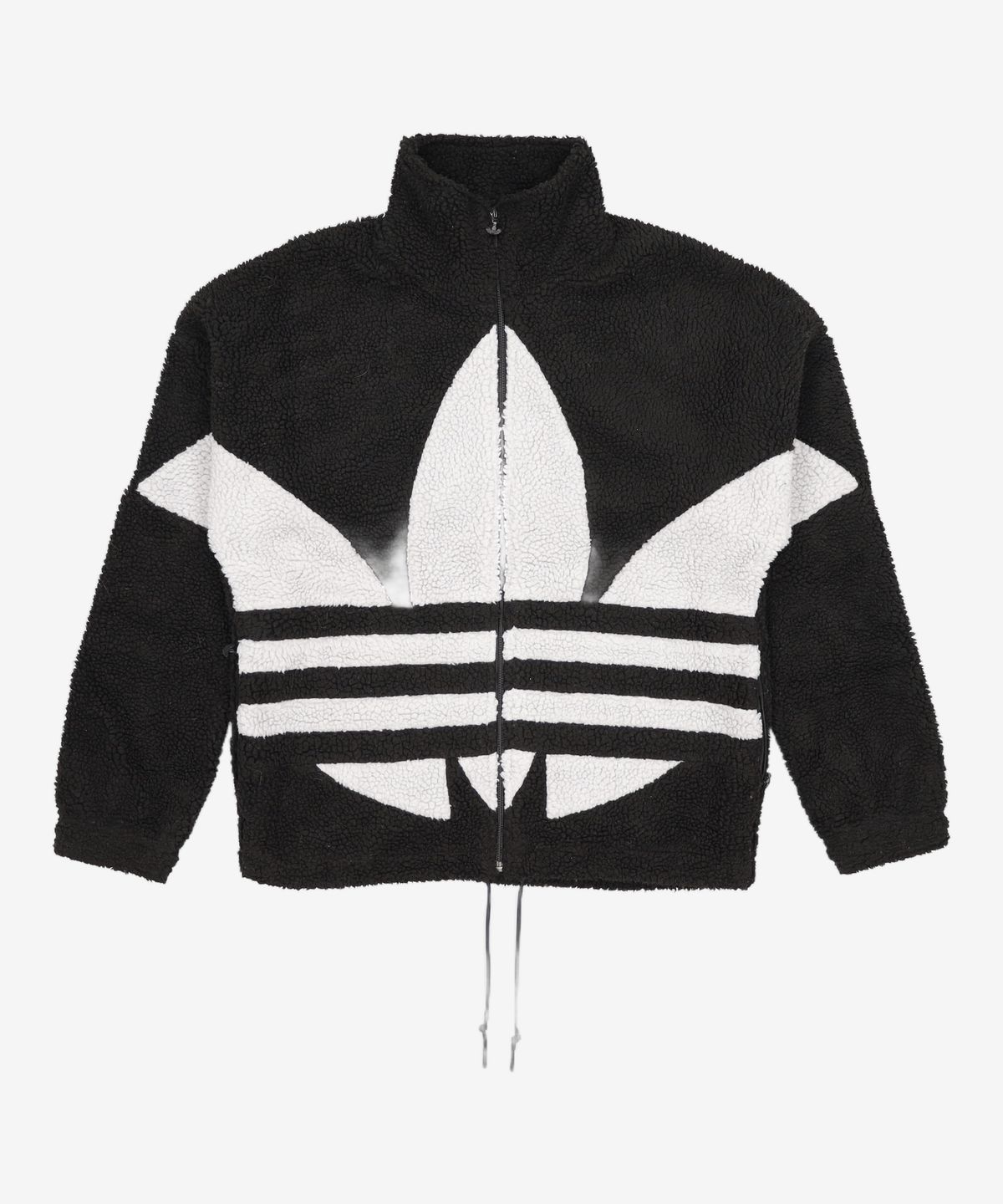 아디다스(ADIDAS) 빅 트레포일 쉐르파 자켓 - 블랙 / HC0325 S