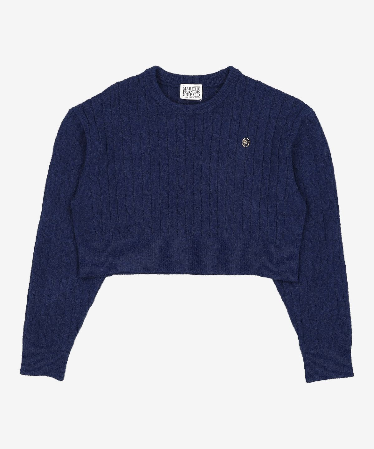 마리떼 프랑소와 저버(MARITHÉ + FRANҪOIS GIRBAUD) W CABLE CROP KNIT navy OS