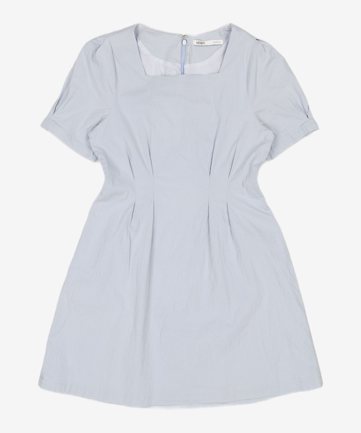 미쏘(MIXXO) 스퀘어넥 턱디테일 미니원피스 MIWOWC501G S