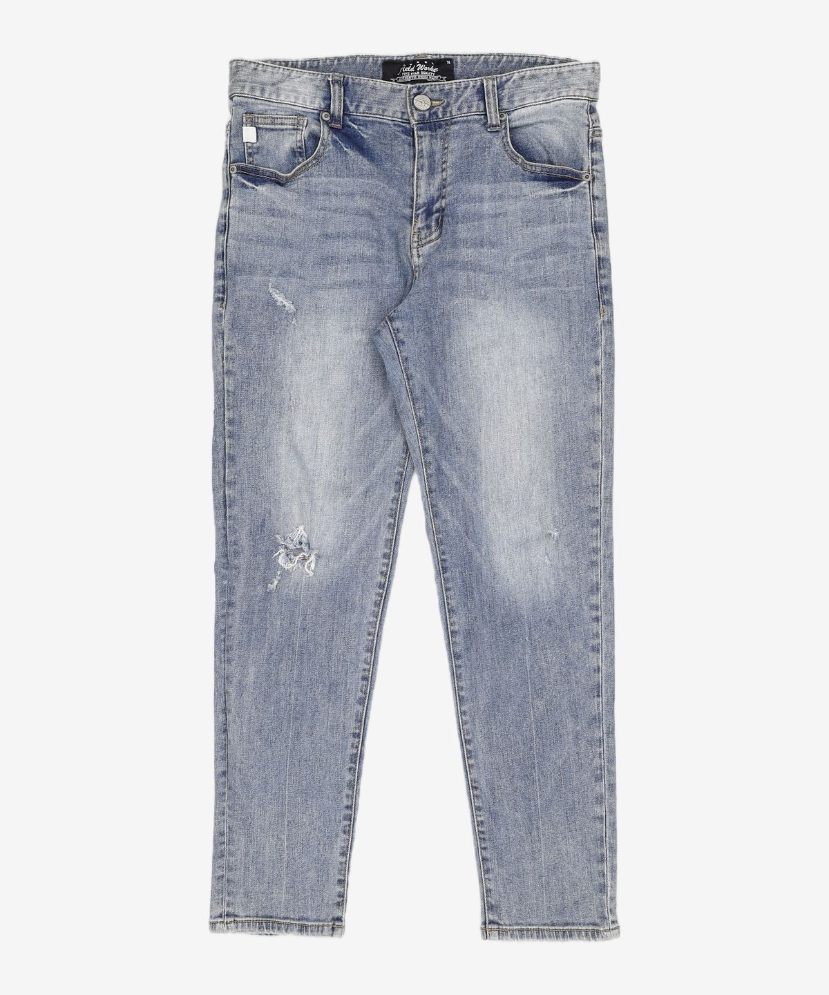 필드워커(FIELDWORKER) 반오픈구제테이퍼데님 DESTROYED TAPERED FIT DENIM PANTS M