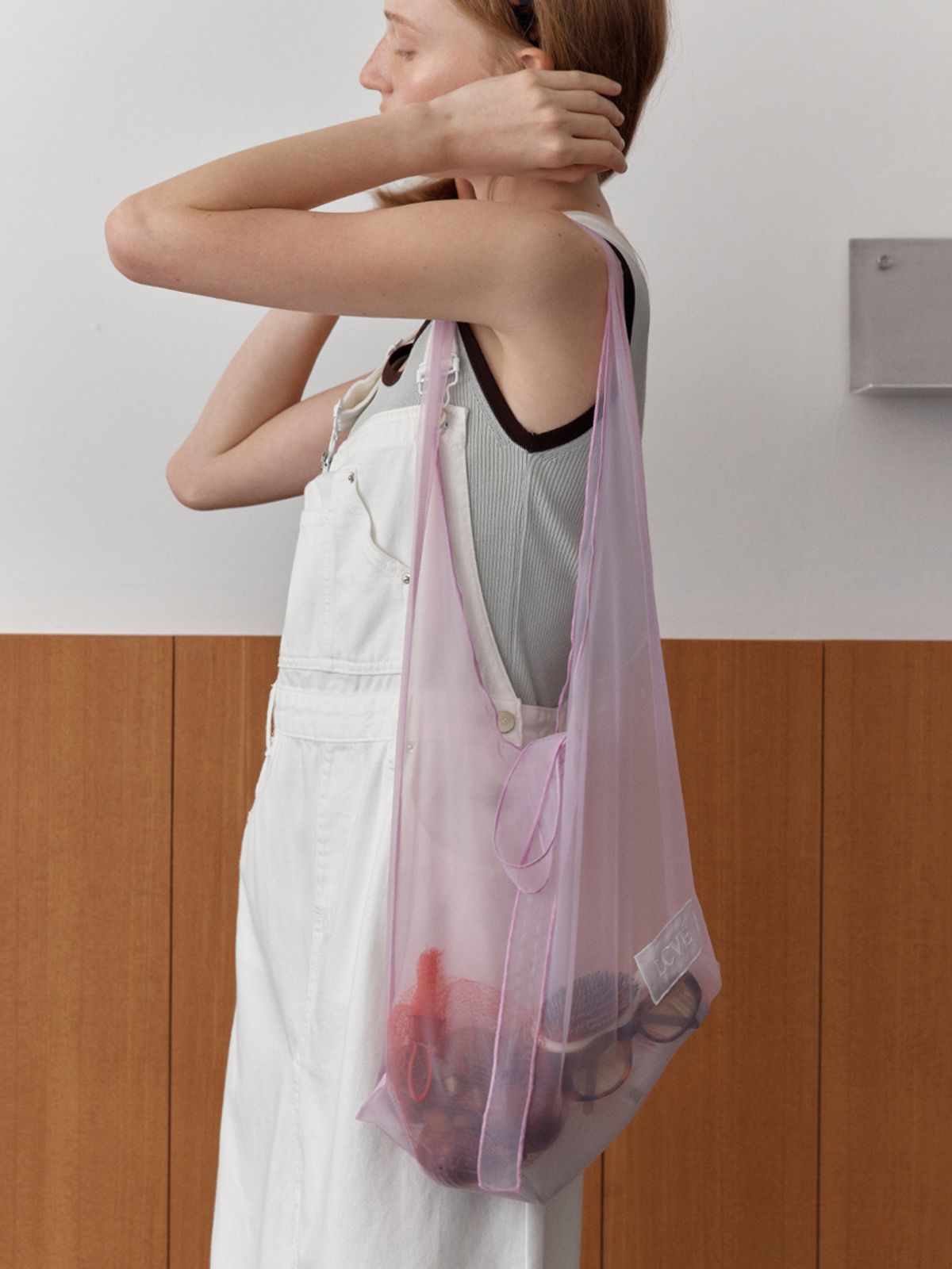 엘씨브이(LCVE) LUMIERE ORGANZA BAG_PINK