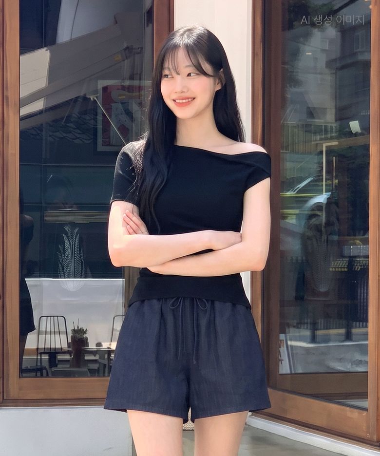 꼬임 캡소매 풀오버 RMKAG38R12