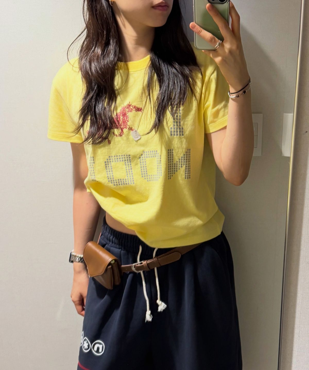 노디(NODI) System Error Horse crop Tee lemon yellow