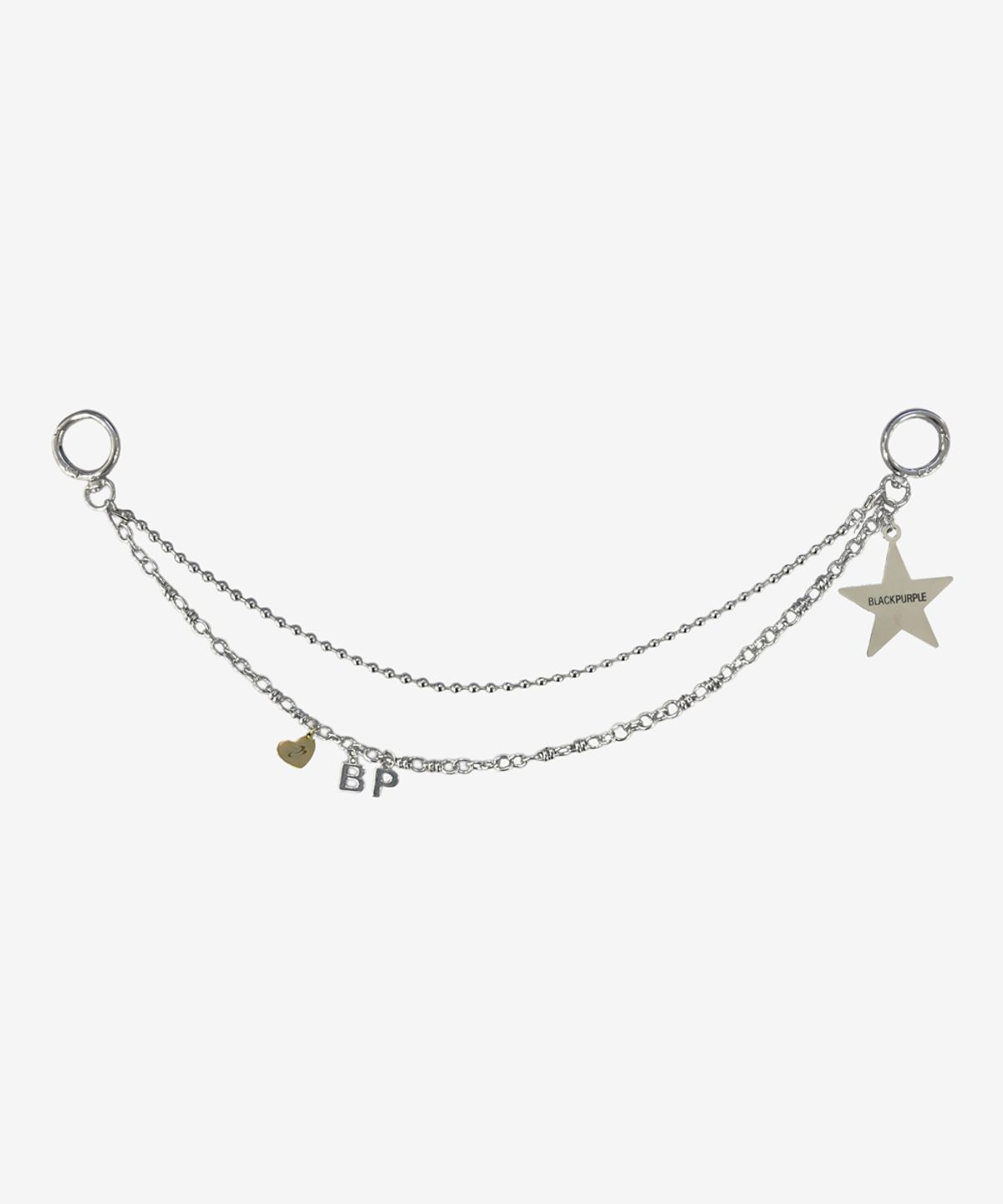 블랙 퍼플(BLACK PURPLE) 스타렛 투웨이 체인 키링 Starlet 2WAY Chain Keyring