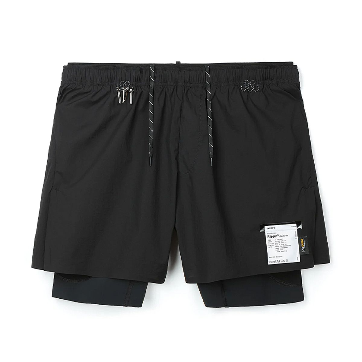새티스파이(SATISFY) Rippy Cordura 8IN Trail Shorts Black(1205300000)