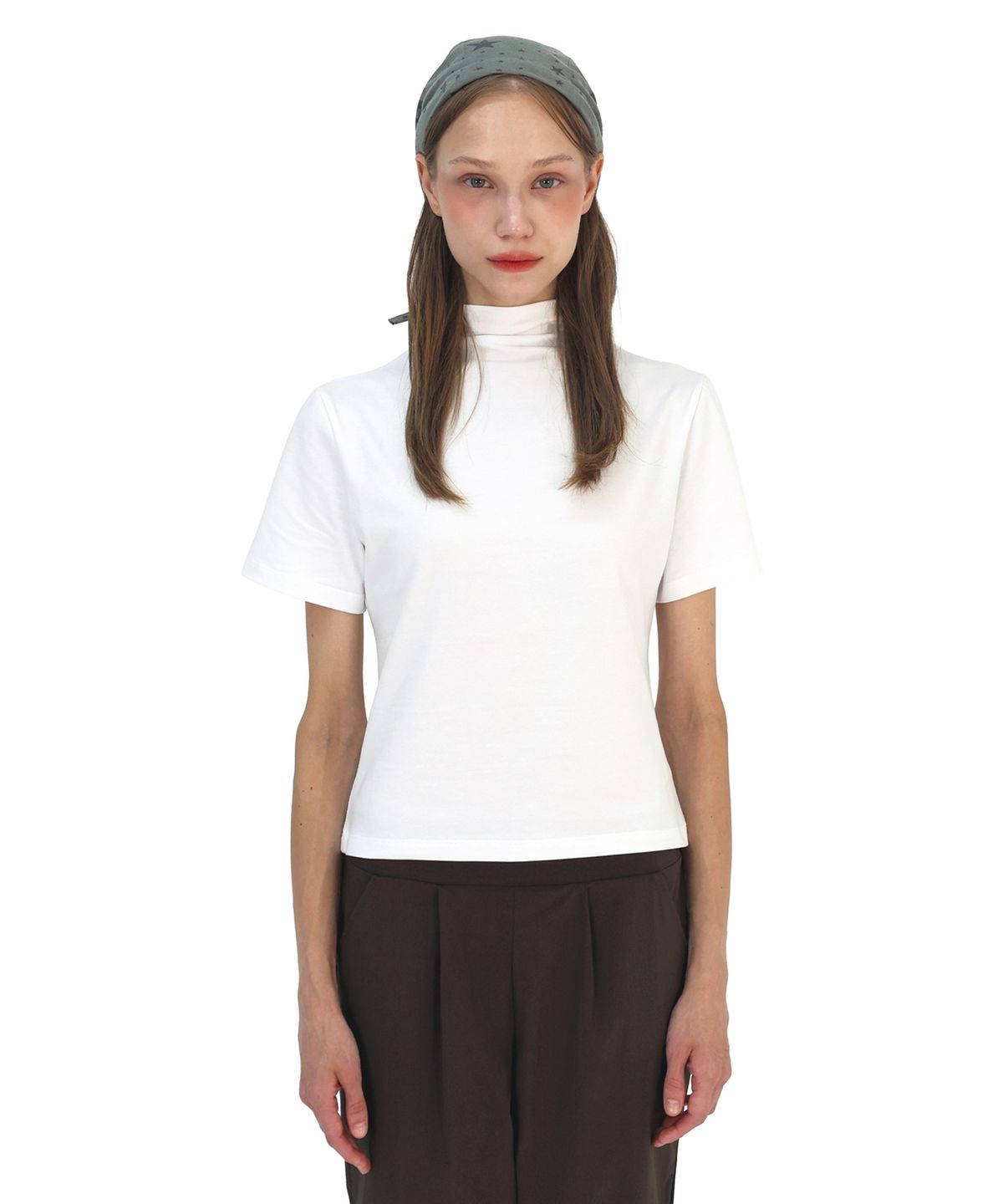 언어더컬러(ANOTHER COLOR) High-neck Basic T-shirt