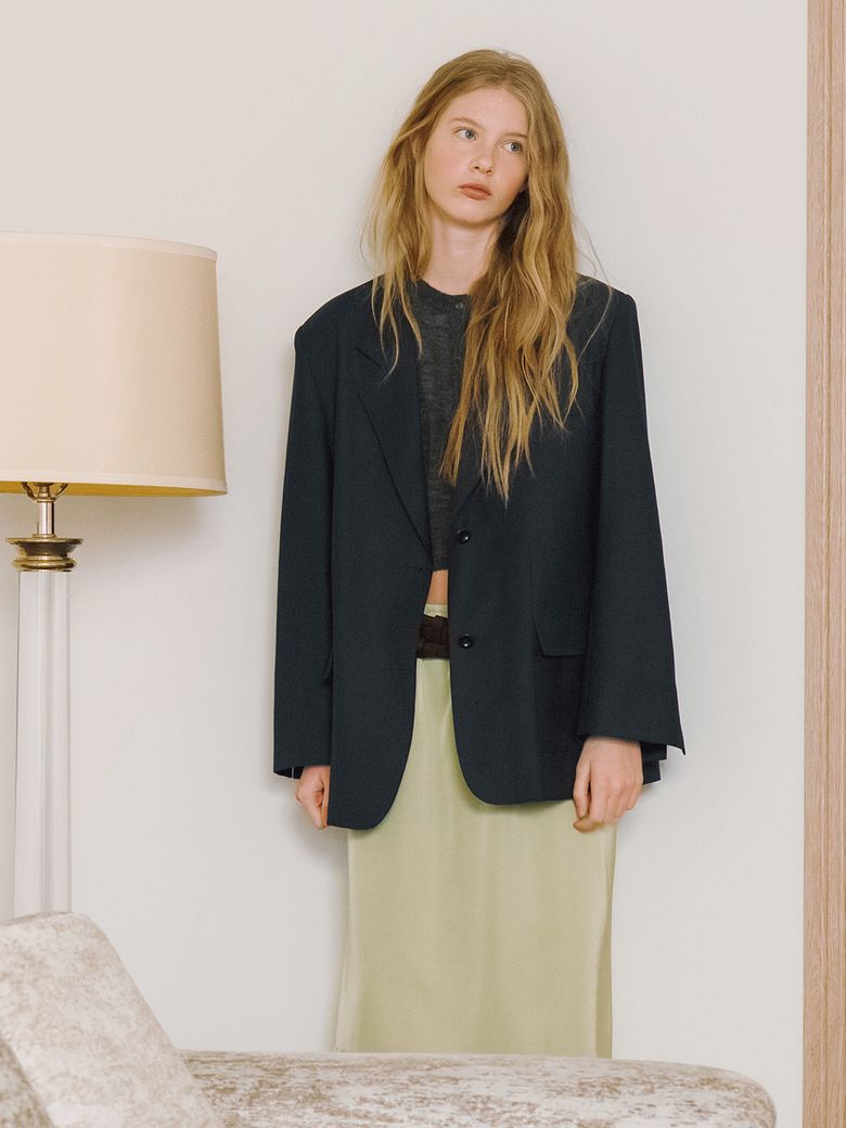 CLASSIC OVER-FIT SINGLE JACKET [2COLORS]