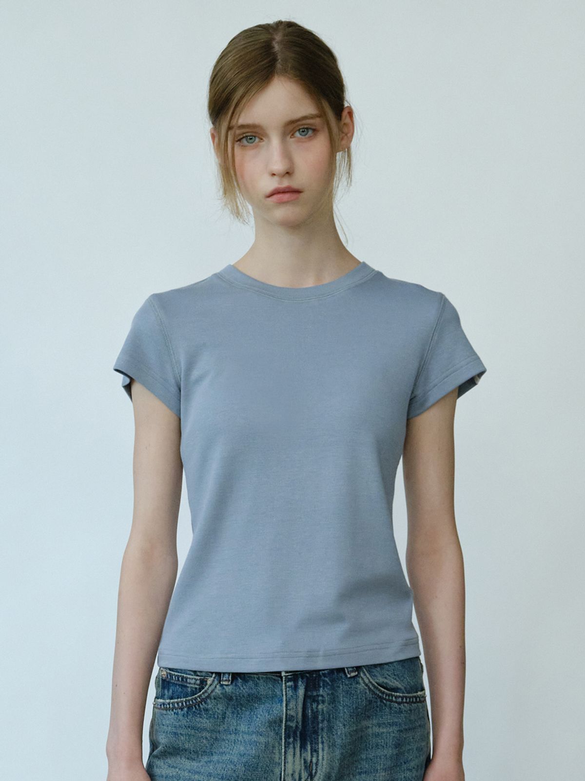 엘씨브이(LCVE) FINE RIB INSIDE-OUT T-SHIRT [4COLORS]