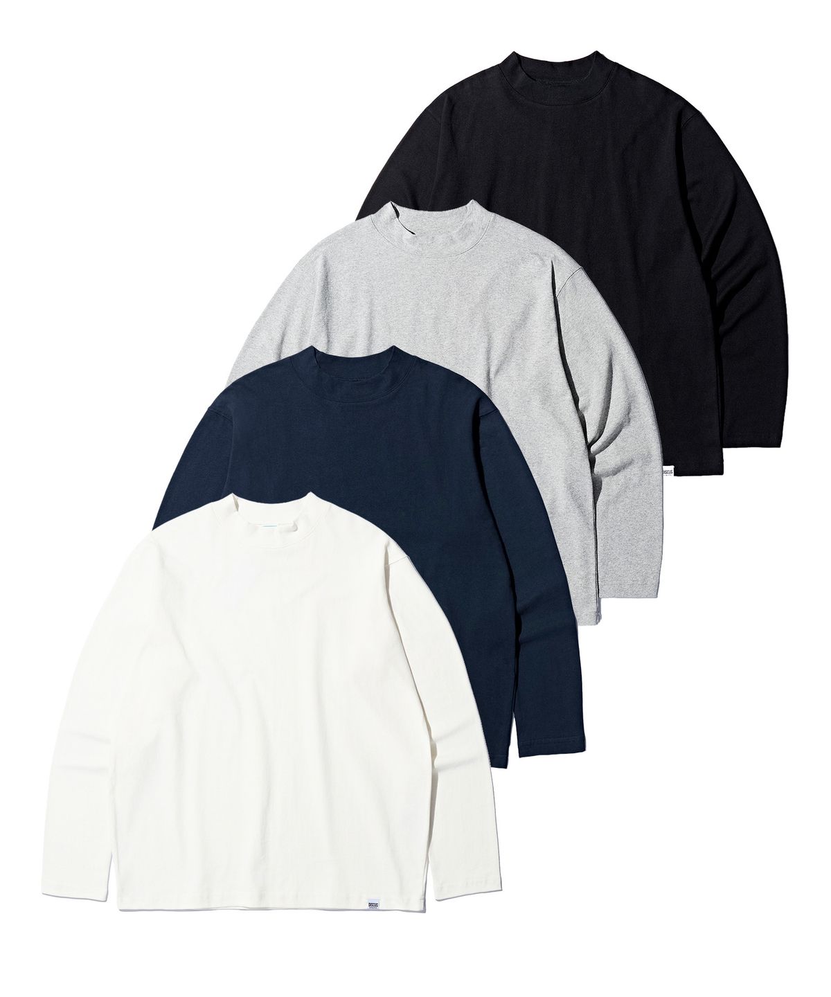 디스커스 애슬레틱(DISCUS ATHLETIC) [2PACK] 모크넥 롱 슬리브 티셔츠 3colors