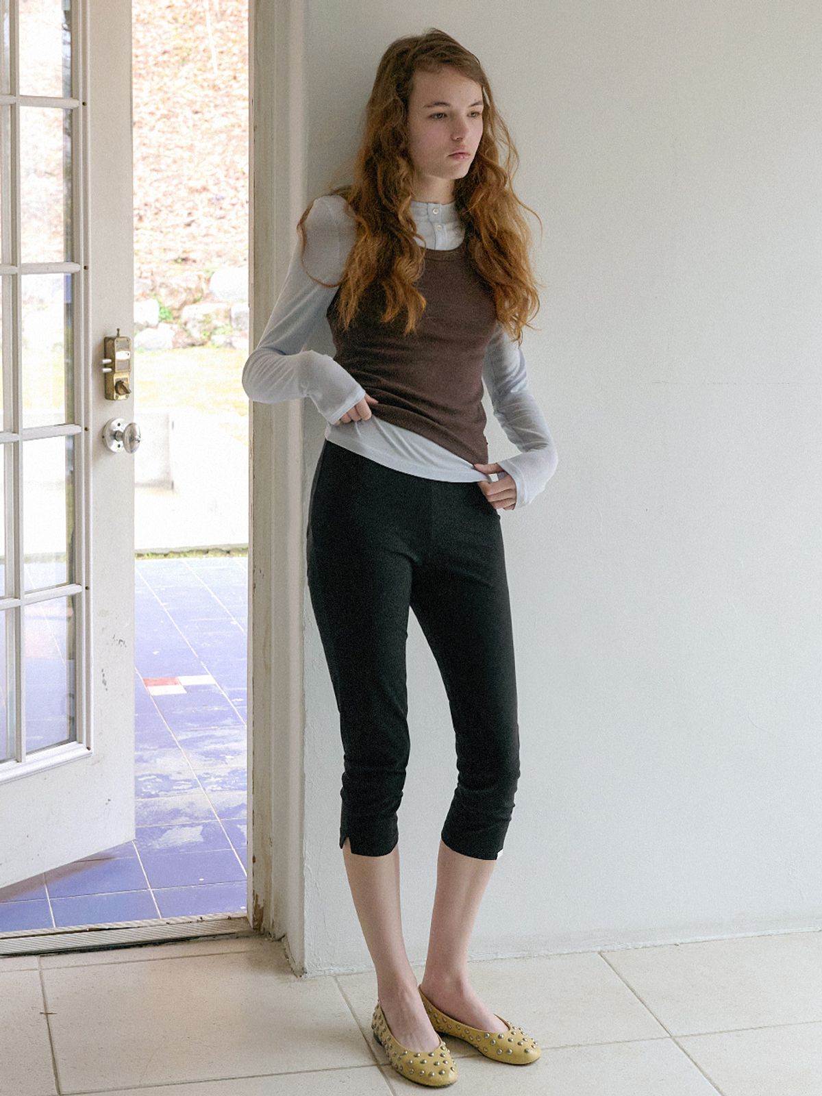 엘씨브이(LCVE) ESSENTIAL CAPRI LEGGINGS_BLACK