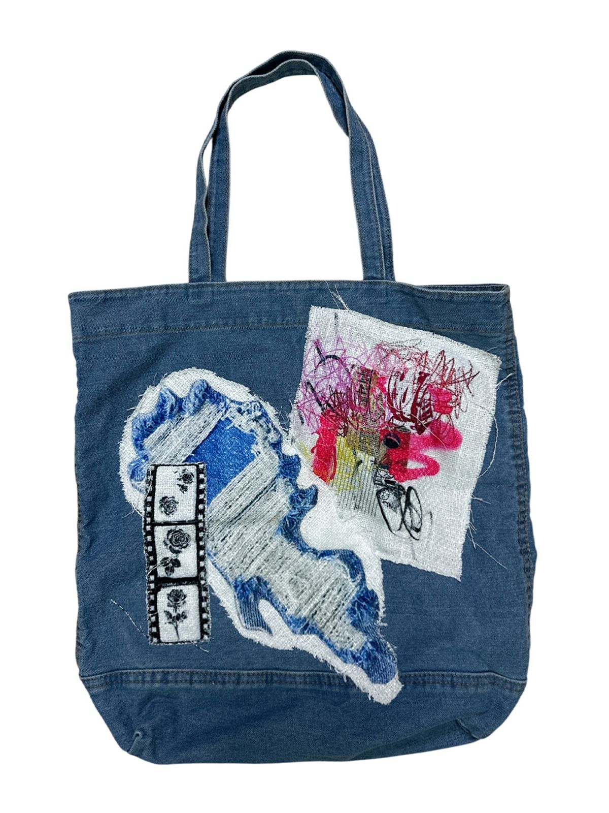 그레이티스트(THE GREATEST) Patchwork Denim Totebag