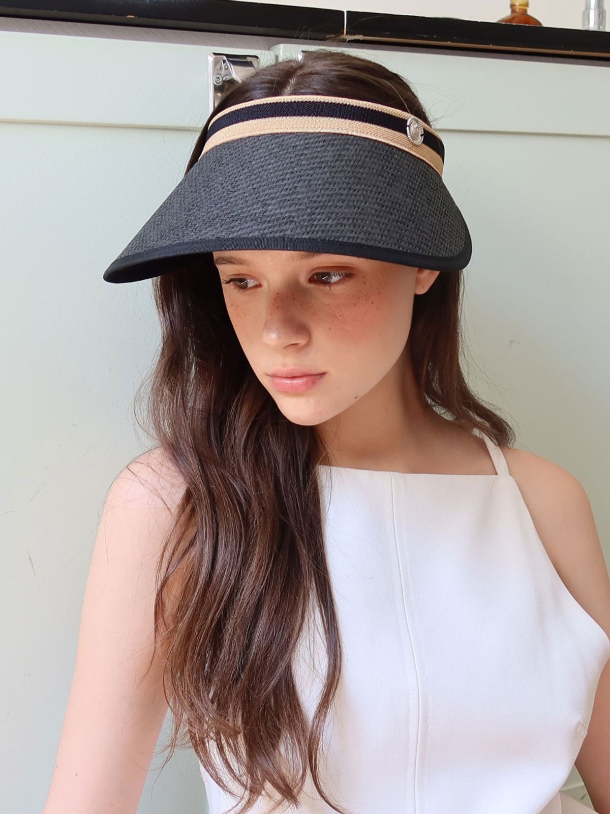 시오르(SIEOR) Mellow Sun Visor Hat_black