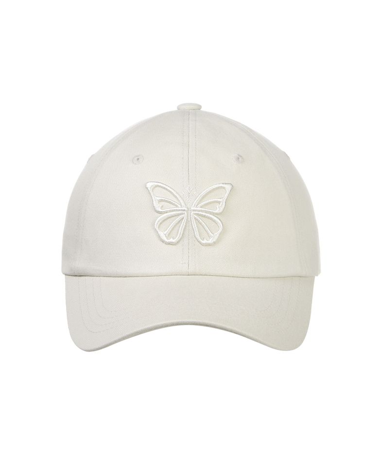 VINTAGE BUTTERFLY BLINK BALL CAP_BEIGE