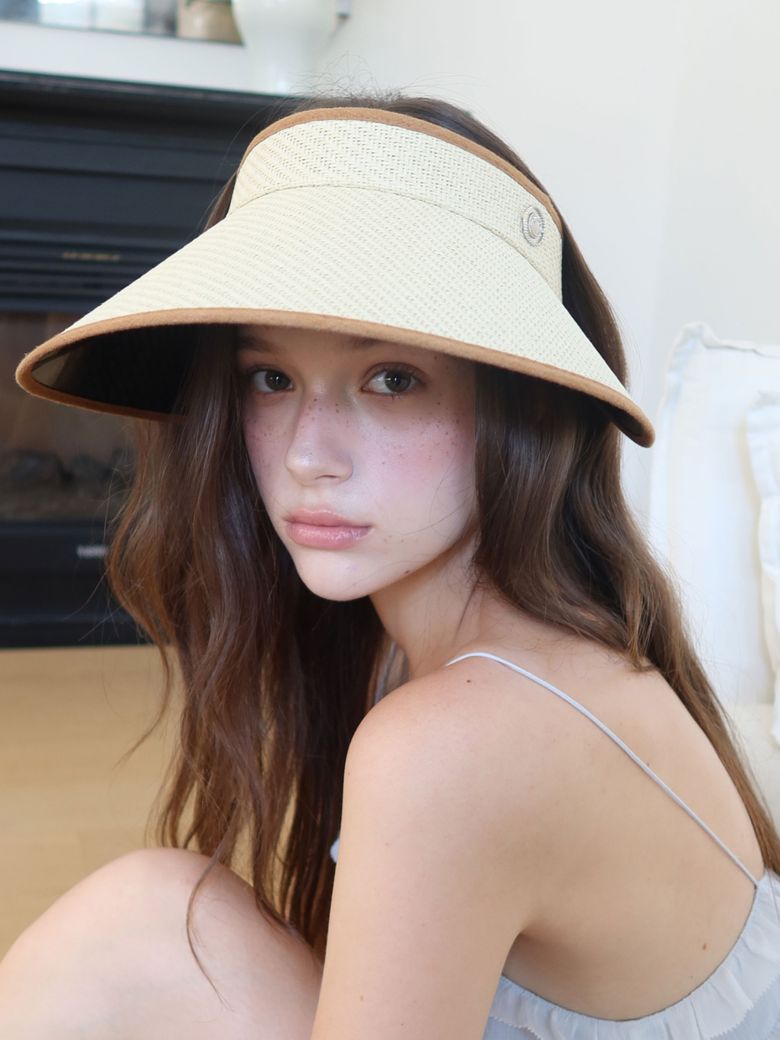 Mori Sun Visor Hat_ivory