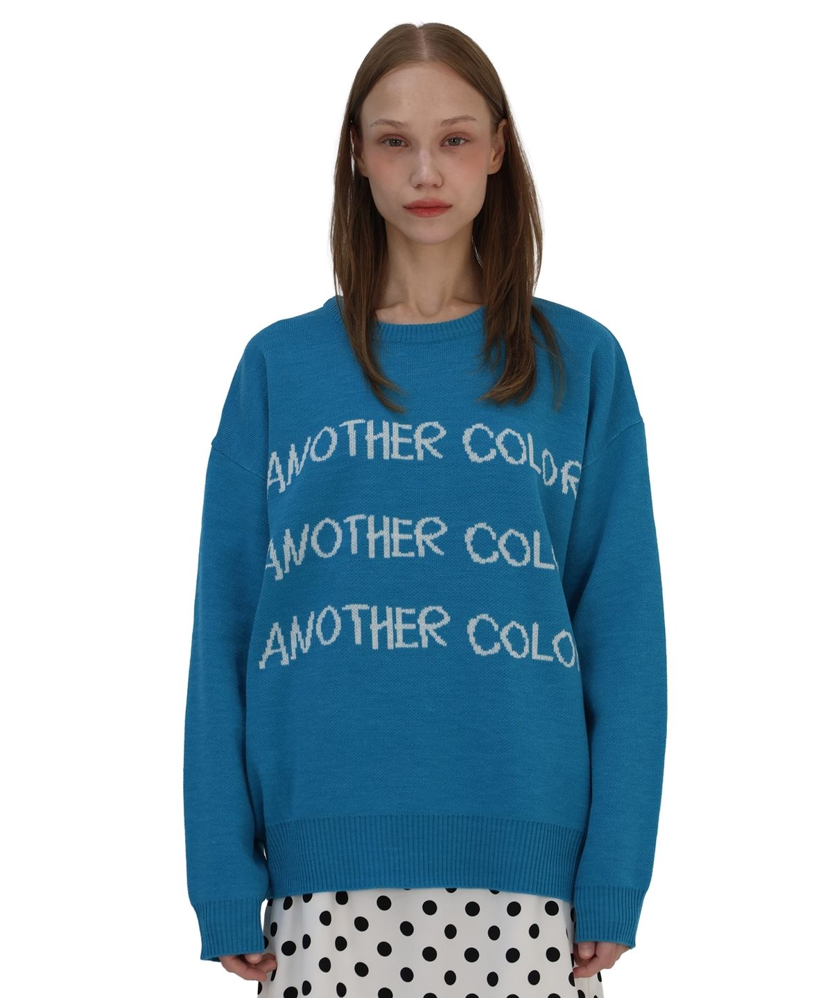 언어더컬러(ANOTHER COLOR) Crayon Essential Loose Knit (AQUA)