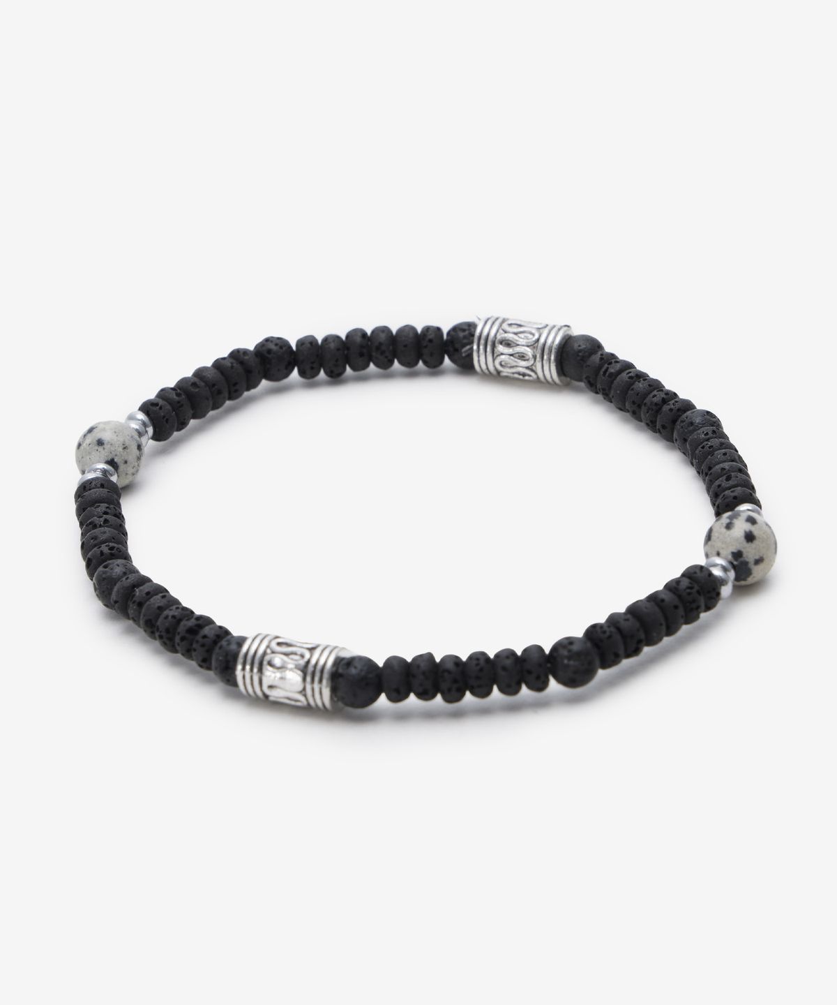 피넛루프(PEANUT LOOP) Basalt Jasper Bracelet Black